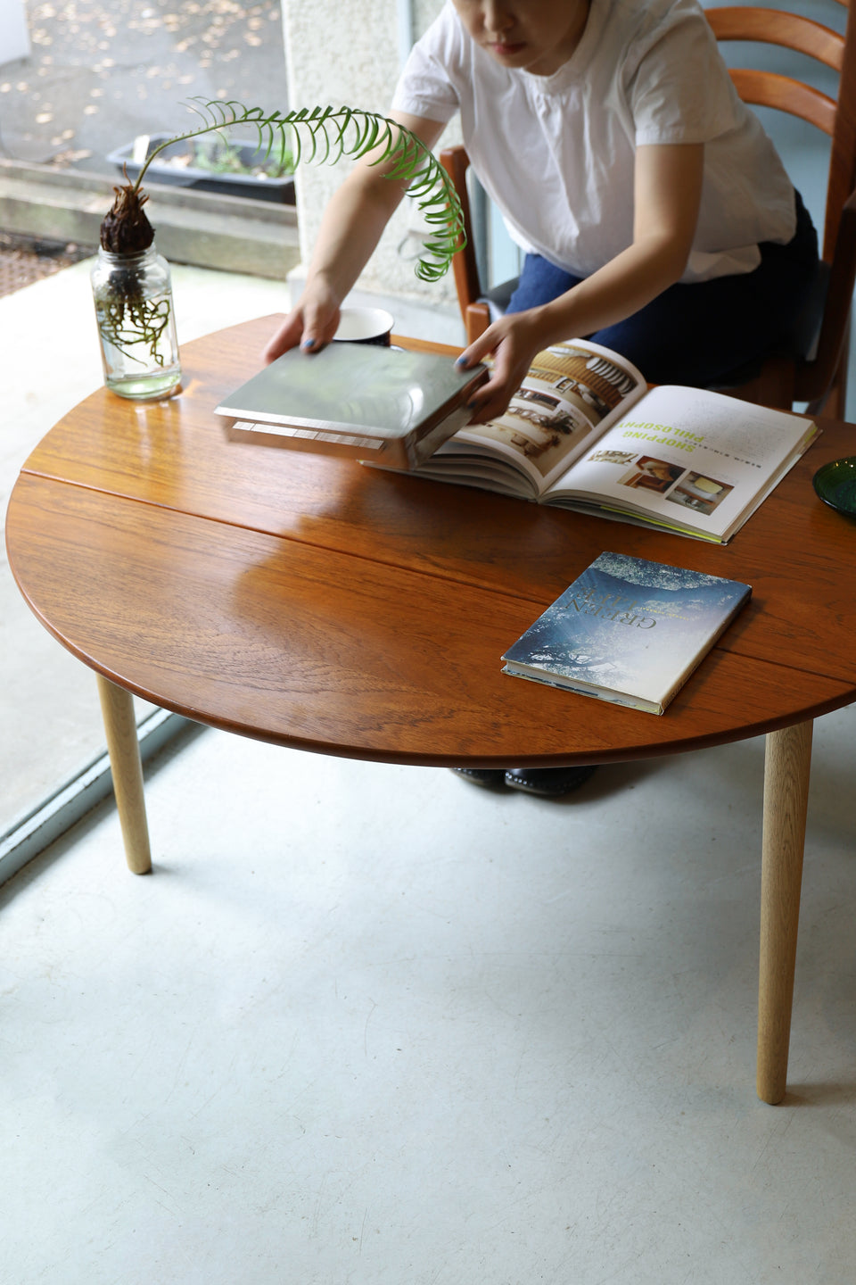 Danish Vintage Drop Leaf Coffee Table/デンマークヴィンテージ ドロップリーフ コーヒーテーブル