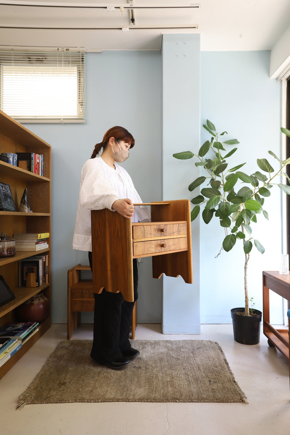 Danish Vintage Night Table with Drawer/デンマークヴィンテージ ナイトテーブル サイドテーブル チェスト 北欧家具