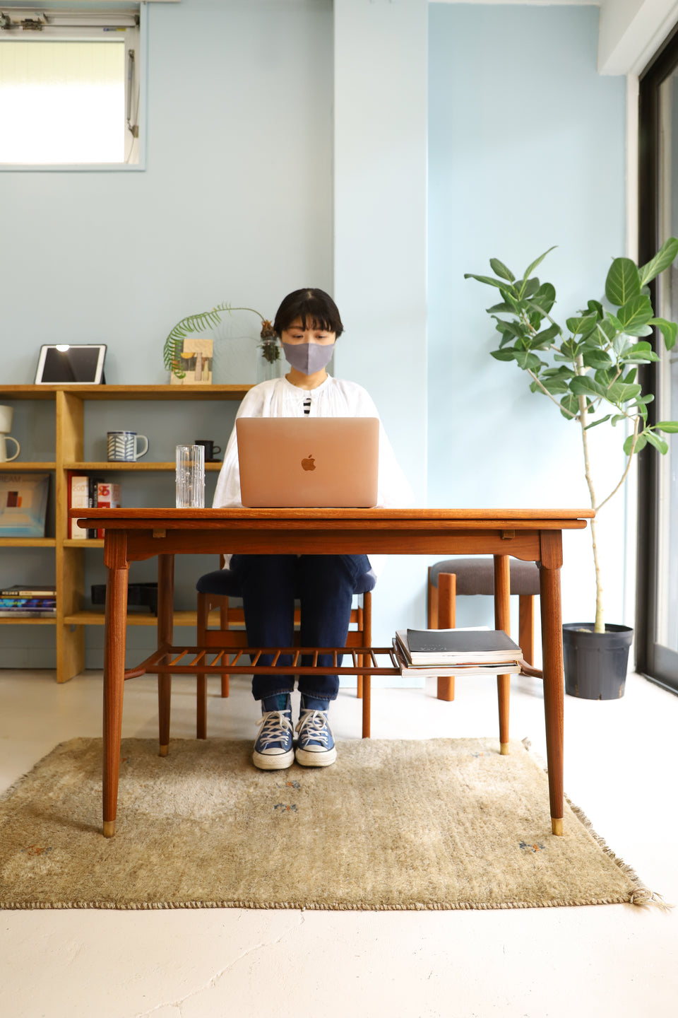 デンマーク ヴィンテージ コーヒーテーブル チーク材 北欧家具