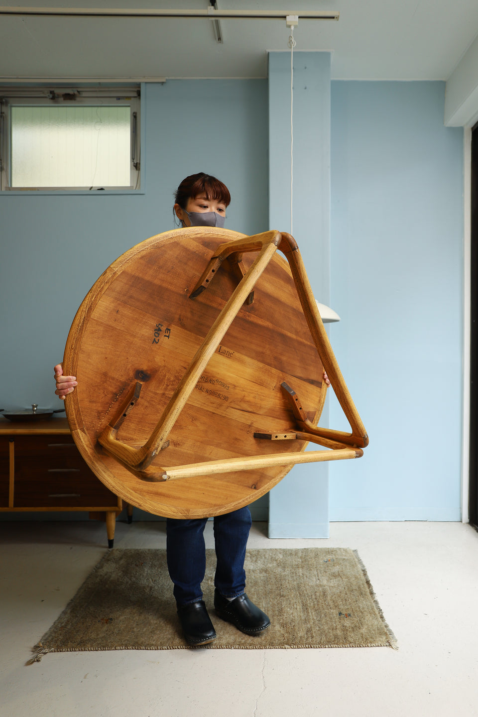 US Vintage LANE Perception Round Coffee Table/アメリカヴィンテージ レーン ラウンドコーヒーテーブル ローテーブル ミッドセンチュリー