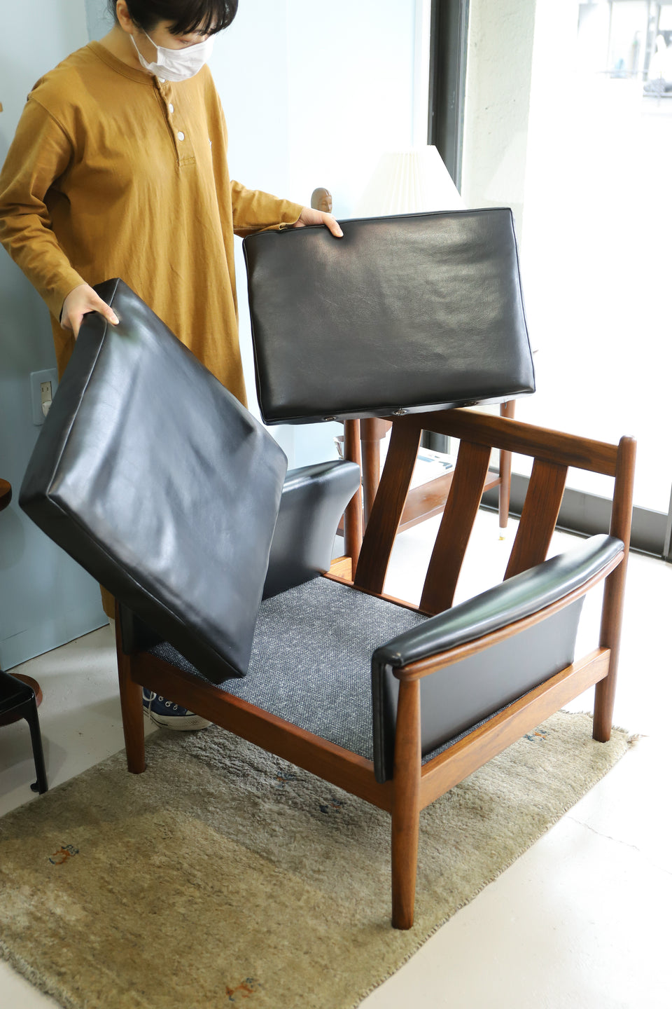 Scandinavian Design Vintage Easy Chair/ヴィンテージ イージーチェア 1Pソファ 北欧デザイン