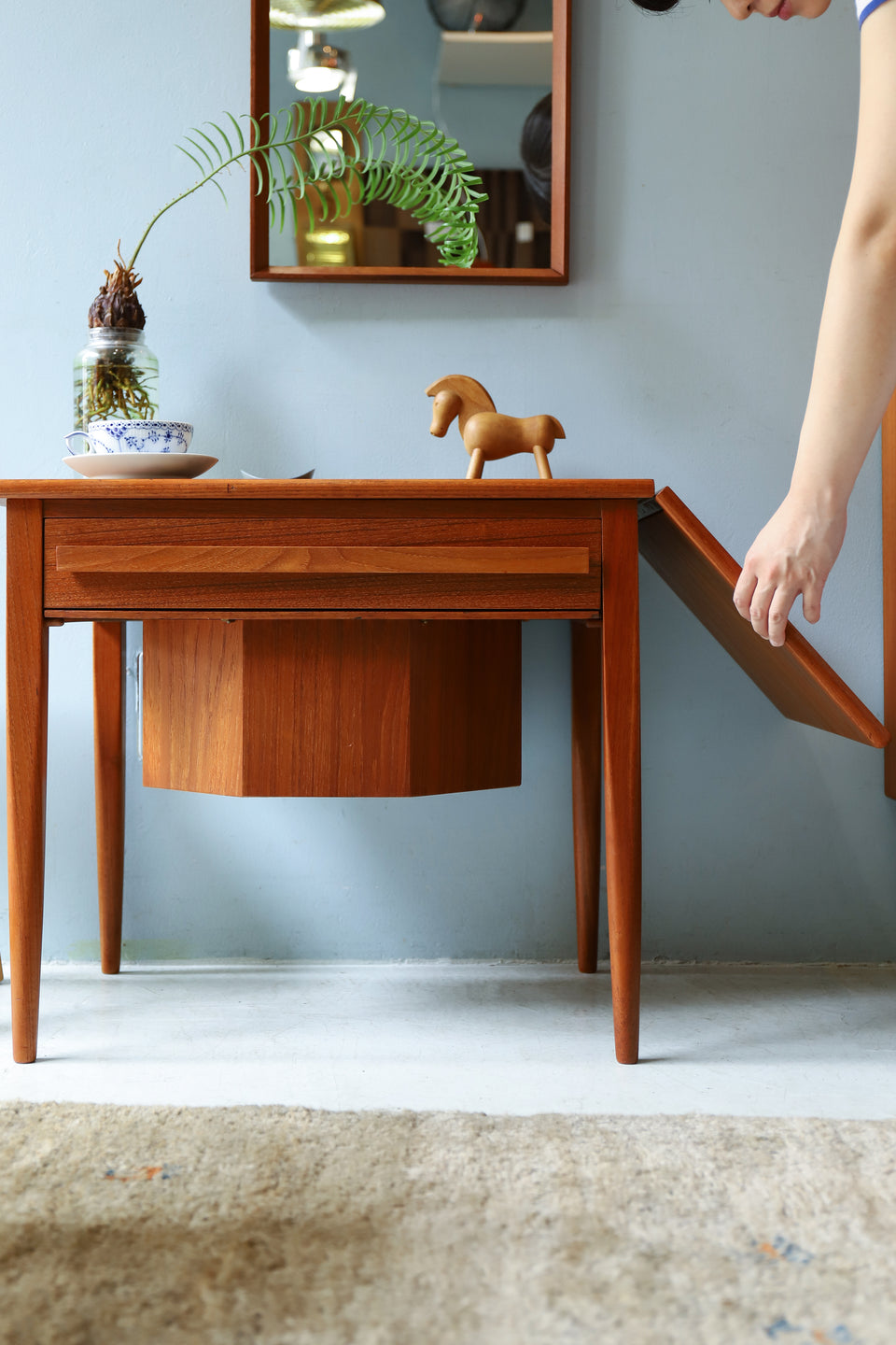 CFC Silkeborg Sewing Table Johannes Andersen/デンマークヴィンテージ ソーイングテーブル ヨハネス・アンダーセン