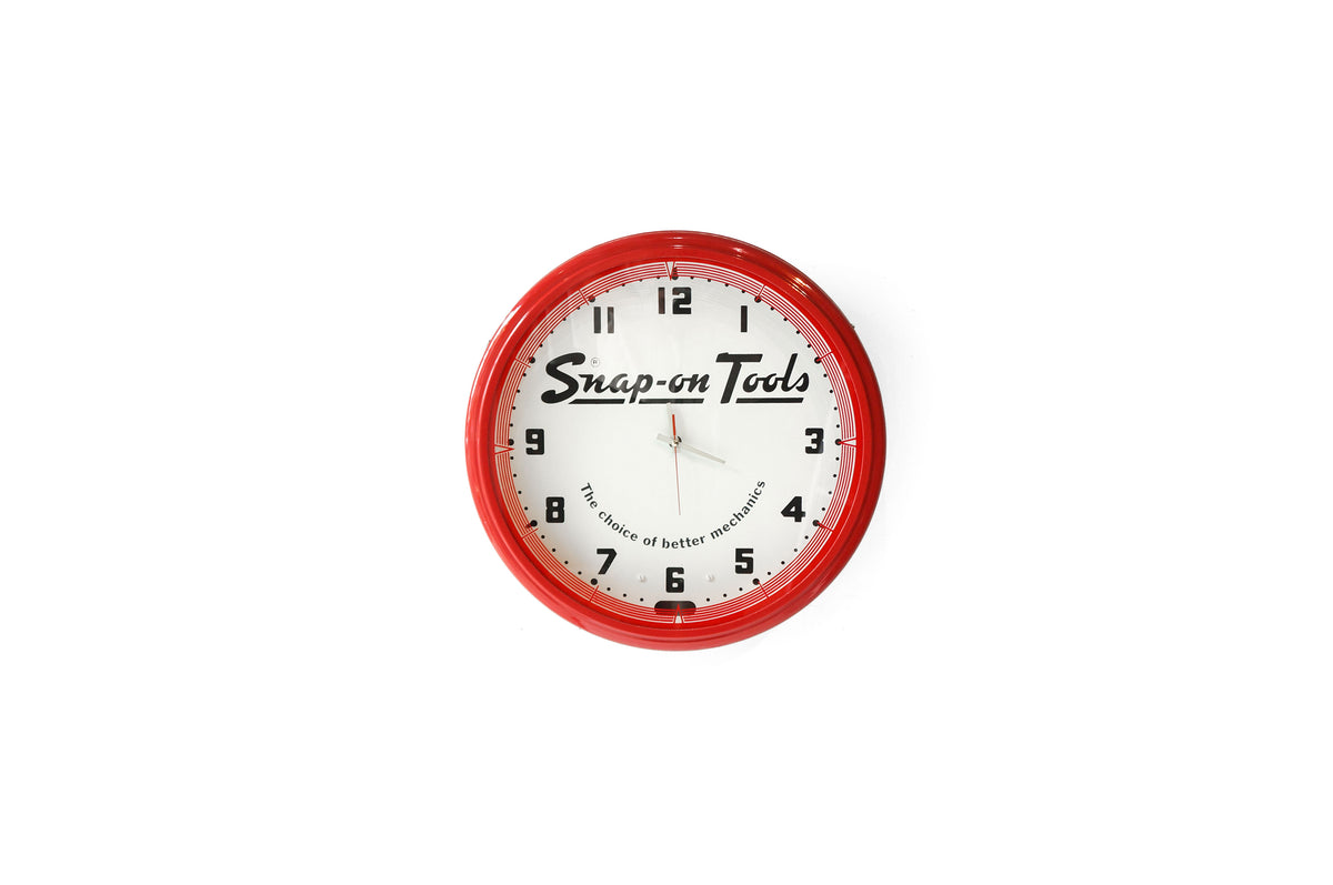 スナップオンSnap-on 壁掛けロゴ　希少 Snap-on Tools Wall Clock/スナップオン ウォールクロック 壁掛け時計