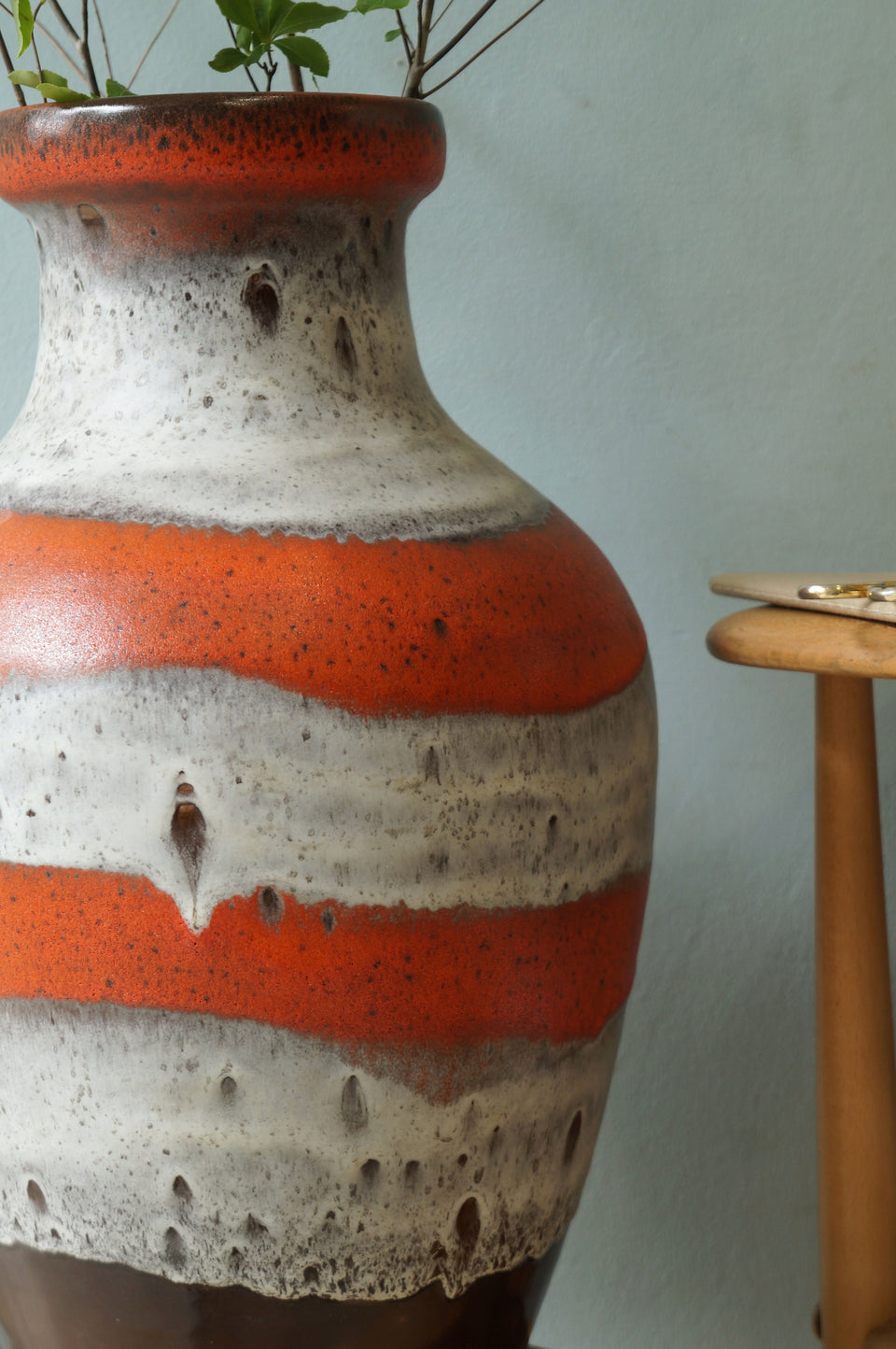 西ドイツヴィンテージ ファットラヴァ フラワーベース/W.Germany Carstens Tönnieshof Fat Lava Vase –  FURUICHI/古一