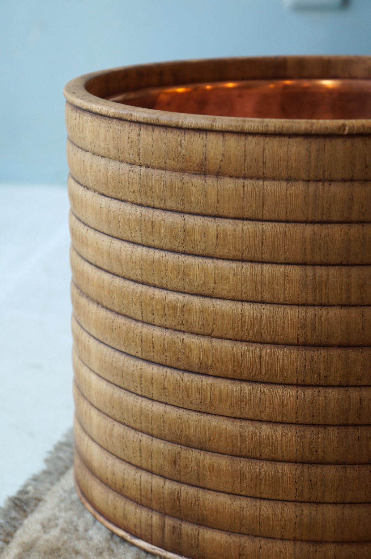 ジャパンヴィンテージ 手あぶり 丸火鉢 古道具/Wooden TEABURI Brazier