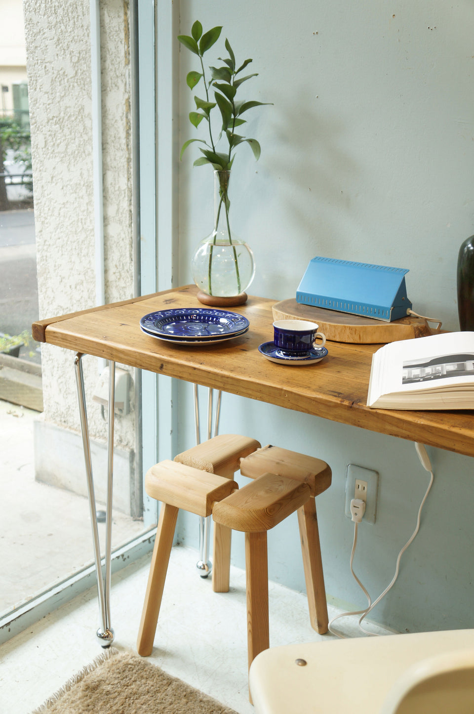 リメイク 古材 デスク テーブル/Reclaimed Wood Iron Long Desk ...