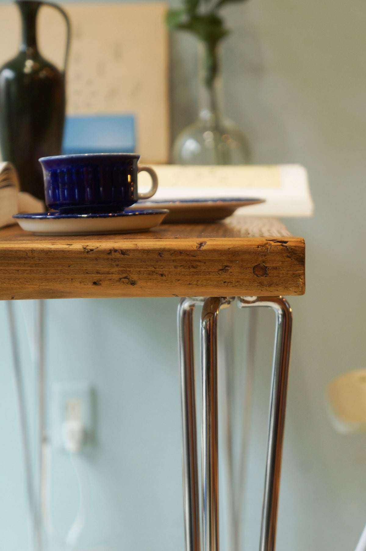 リメイク 古材 デスク テーブル/Reclaimed Wood Iron Long Desk