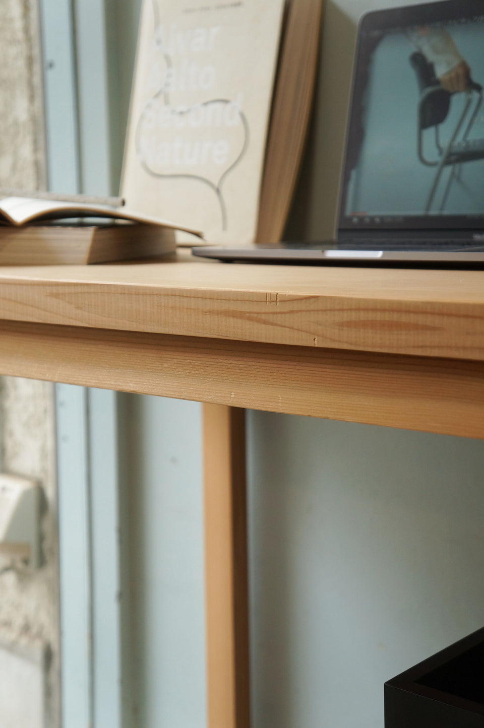 Wooden Slim Desk Table/木製 テーブル デスク 長机