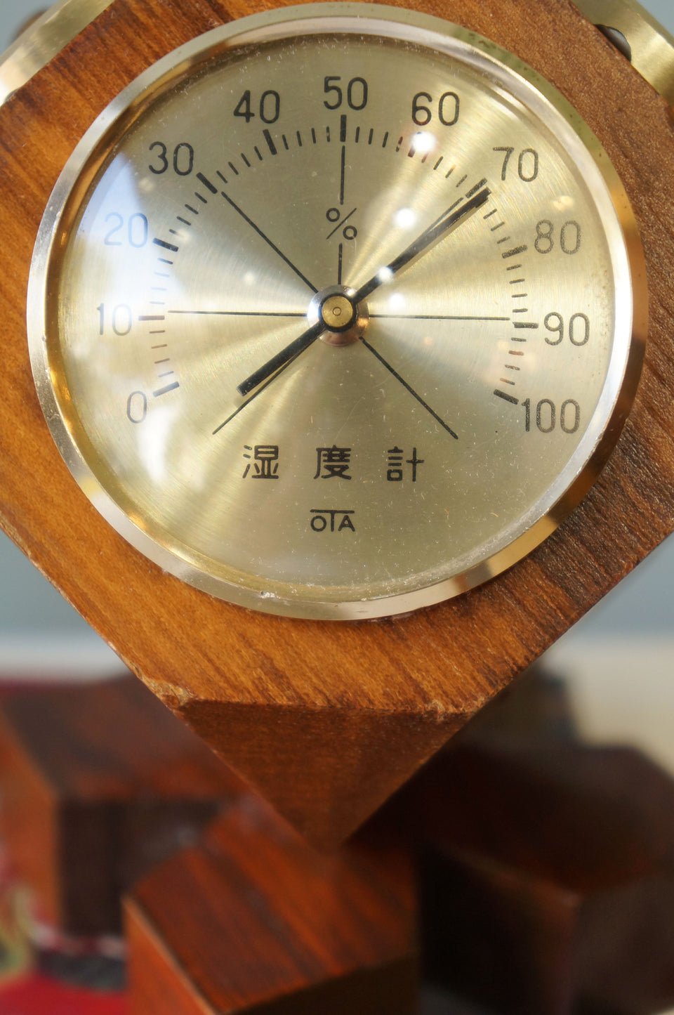 Japanese Vintage Clock and Thermo-hygrometer/ジャパンヴィンテージ 置時計 温湿度計 レトロインテリア
