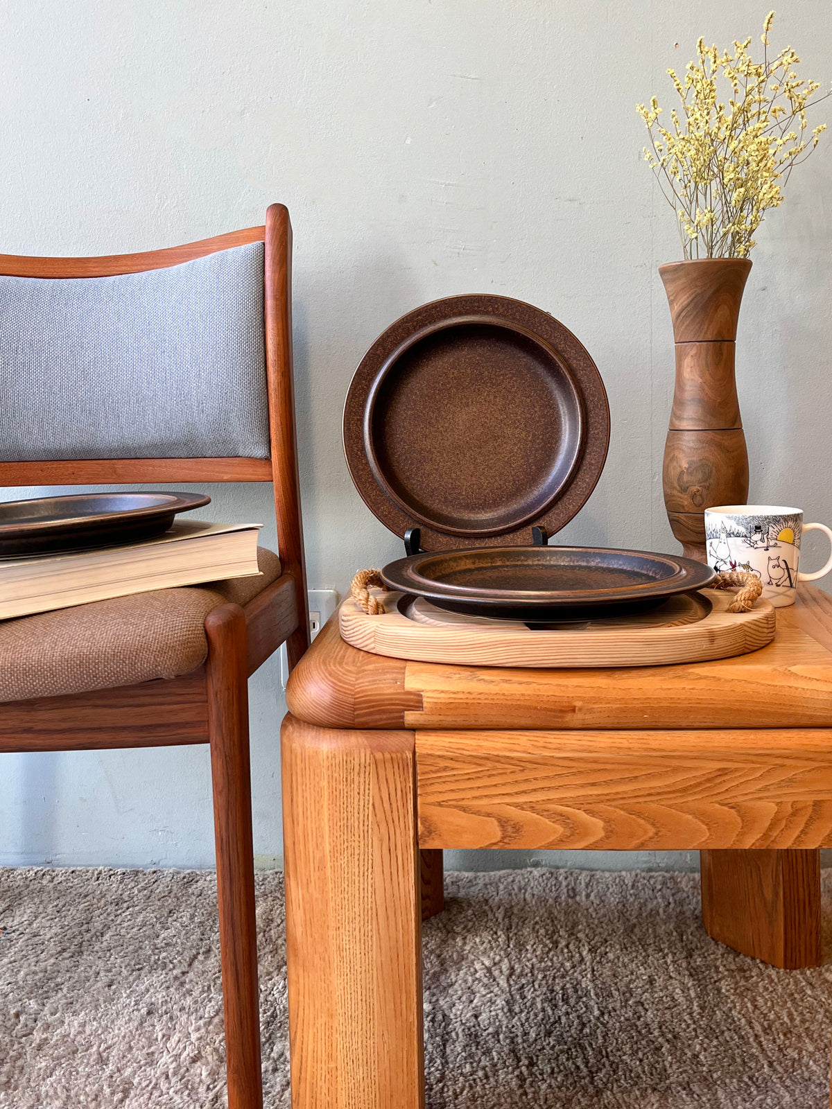 アラビア　ルスカ　ディナープレート25.5cm 4枚セット　北欧ヴィンテージ ARABIA Ruska Dinner Plate 25.5cm/アラビア ルスカ ディナープレート