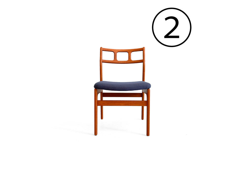 ②Vintage D-Scan Dining Chair Teakwood Gray