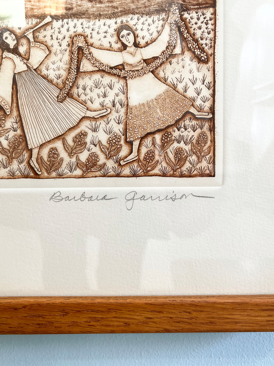 Barbara Garrison Etchings/バーバラ・ガリソン エッチング 銅版画 額 インテリア