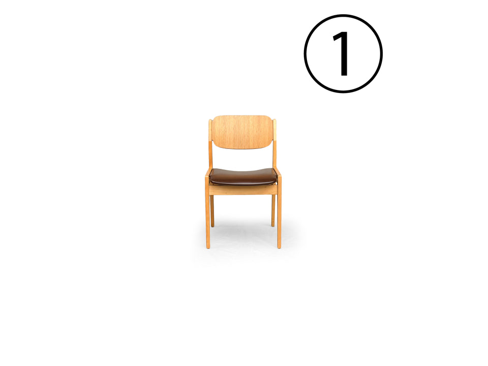 ①Tendo Book Chair Japanese Modern Oak