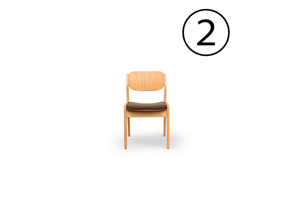 ②Tendo Book Chair Japanese Modern Oak
