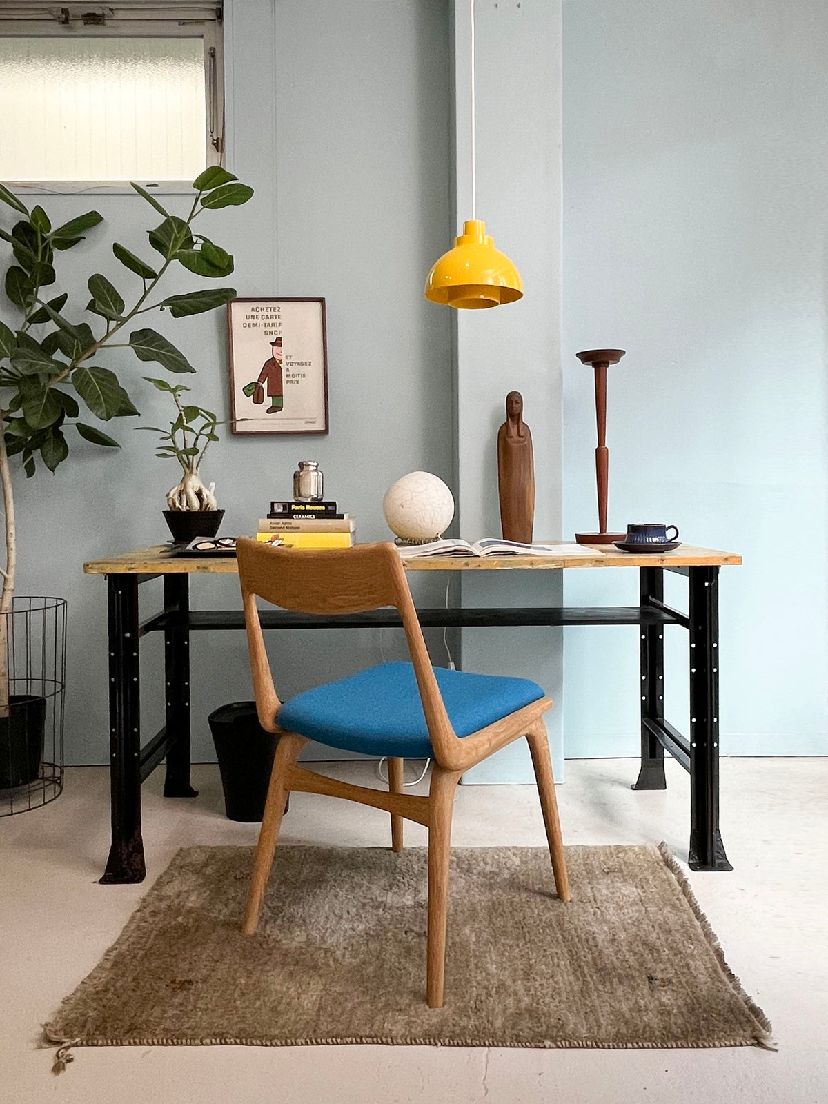 リメイクワークテーブル 作業台 古材 ボート材/Remake Work Table Made