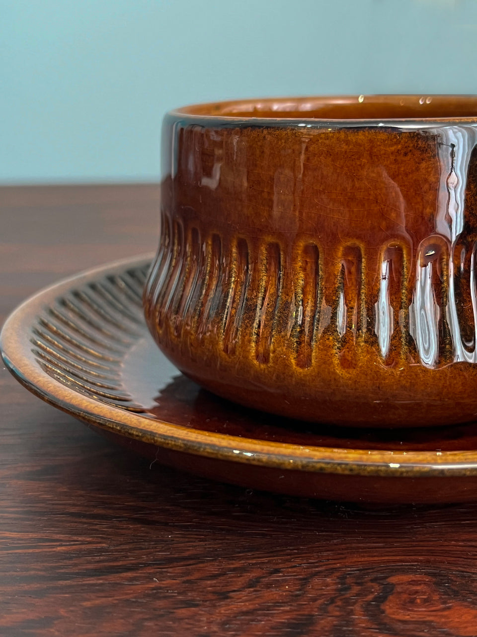 Gefle Kaskad Tea Cup and Saucer Plate Swedish Vintage/ゲフレ カスケード ティーカップ&ソーサー 北欧ヴィンテージ食器