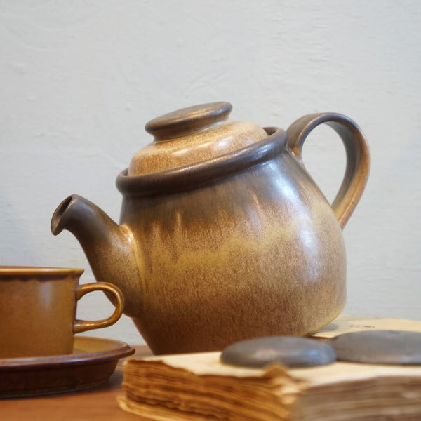 イギリス　ビンテージ　denby コーヒーポット　＆　クリーマー UK Vintage Denby Romany Tea Pot/イギリスヴィンテージ デンビー